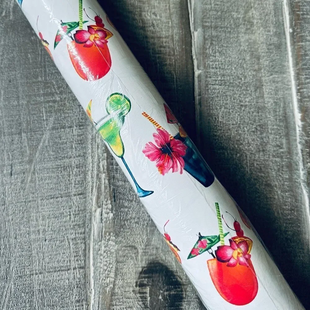 Tommy Bahama Tropical Cocktail Drinks Gift Wrap Wrapping Paper Roll